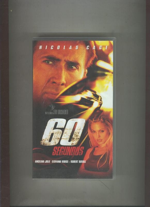 Video VHS: 60 segundos (Nicolas Gage-Angelina Jolie)