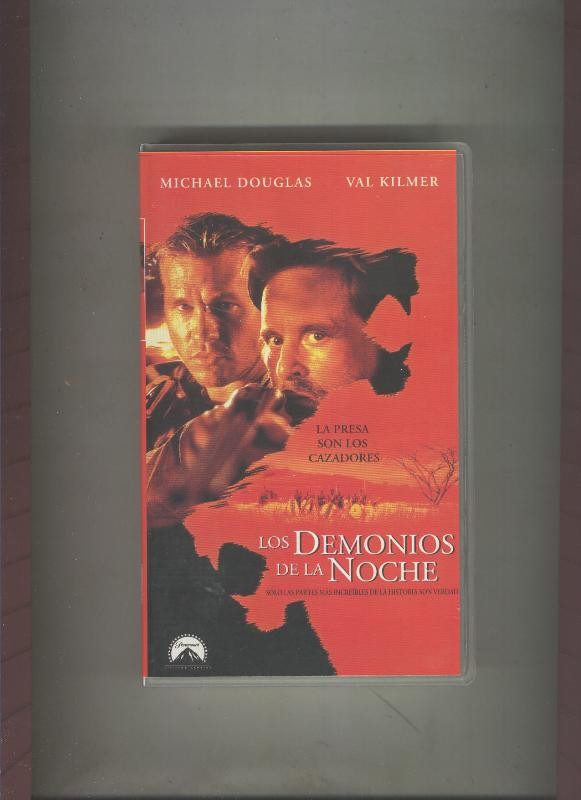 Video VHS: Los demonios de la noche (Michael Douglas-Val Kilmer)