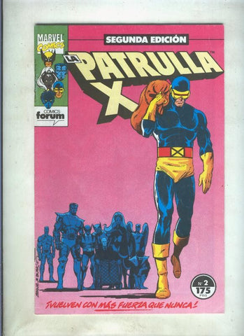 La Patrulla X volumen 1 segunda edicion numero 02 (numerado 1 en trasera)