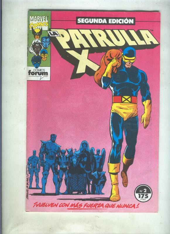 La Patrulla X volumen 1 segunda edicion numero 02 (numerado 2 en trasera)