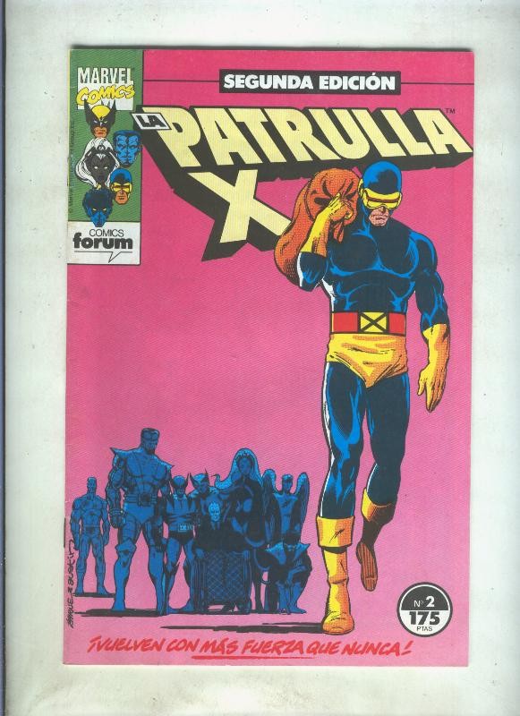 La Patrulla X volumen 1 segunda edicion numero 02 (numerado 3 en trasera)