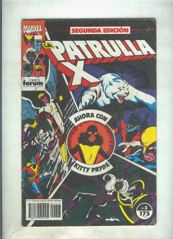 La Patrulla X volumen 1 segunda edicion numero 03 (numerado 2 en trasera)