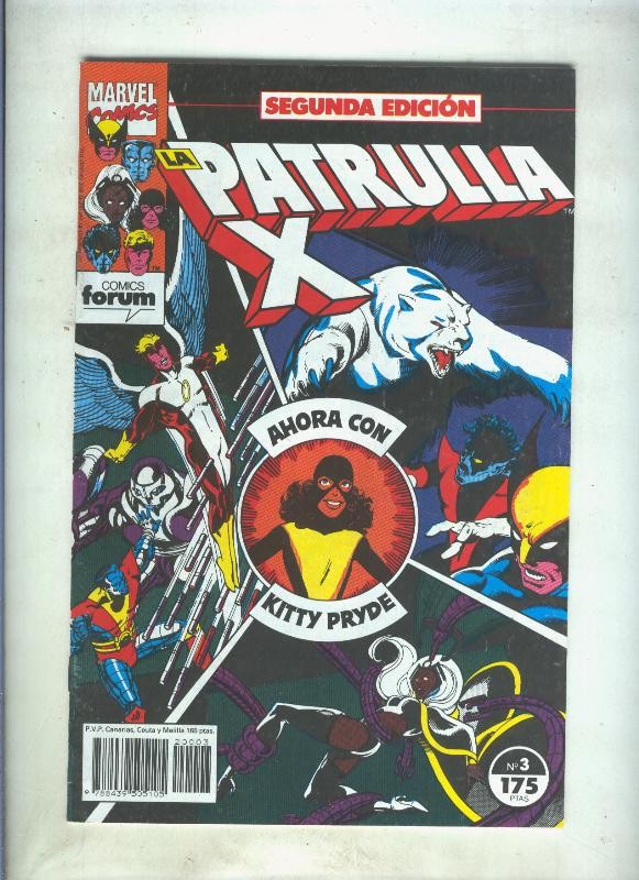 La Patrulla X volumen 1 segunda edicion numero 03 (numerado 5 en trasera)
