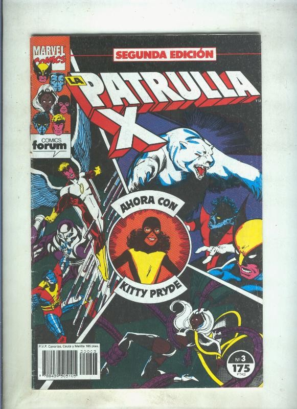 La Patrulla X volumen 1 segunda edicion numero 03 (numerado 6 en trasera)