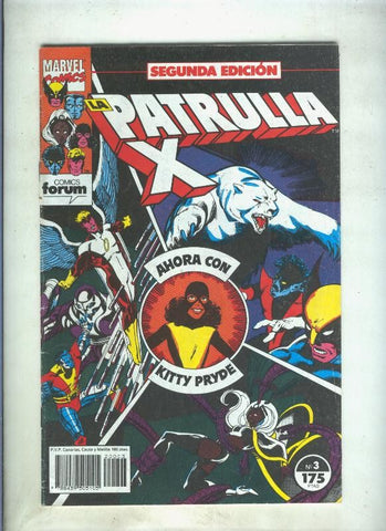 La Patrulla X volumen 1 segunda edicion numero 03 (numerado 6 en trasera)