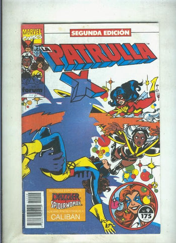 La Patrulla X volumen 1 segunda edicion numero 09 (numerado 1 en trasera)