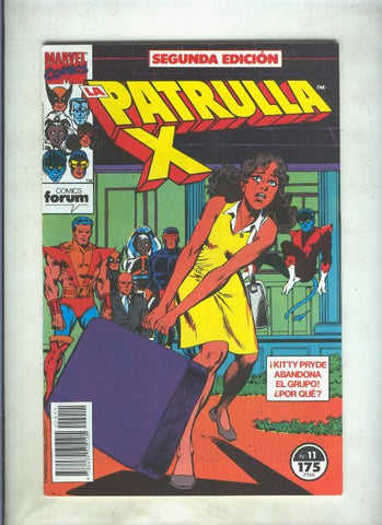 La Patrulla X volumen 1 segunda edicion numero 11 (numerado 3 en trasera)