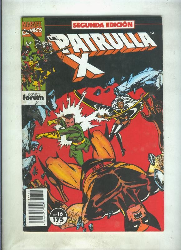 La Patrulla X volumen 1 segunda edicion numero 16 (numerado 1 en trasera)