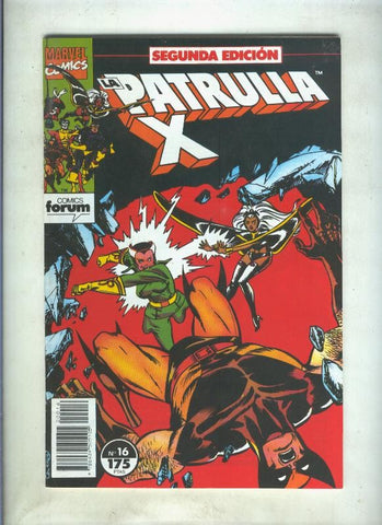 La Patrulla X volumen 1 segunda edicion numero 16 (numerado 4 en trasera)