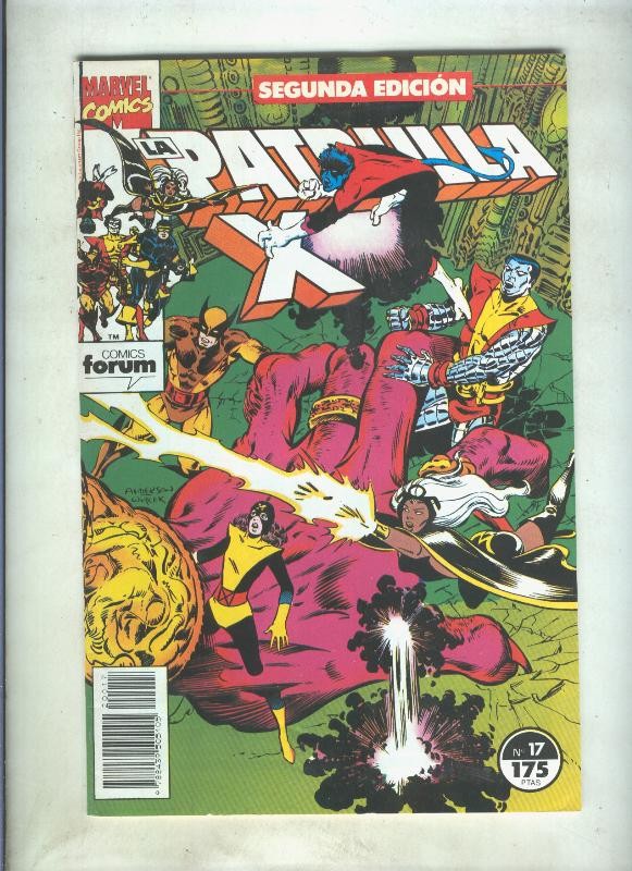 La Patrulla X volumen 1 segunda edicion numero 17 (numerado 2 en trasera)