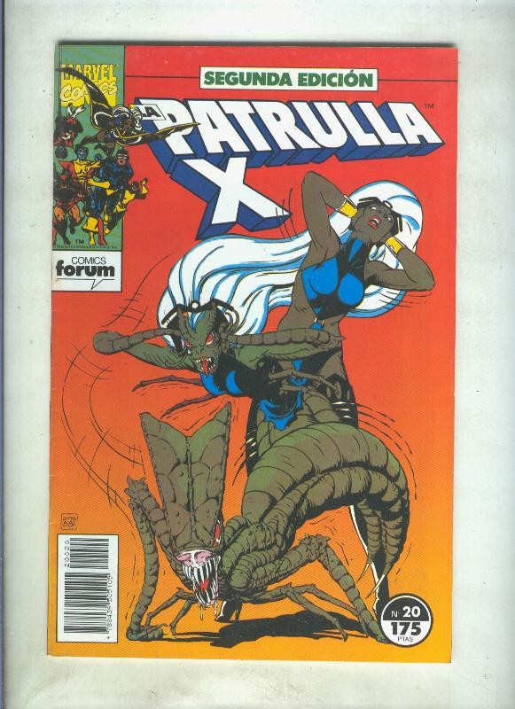 La Patrulla X volumen 1 segunda edicion numero 20 (numerado 2 en trasera)