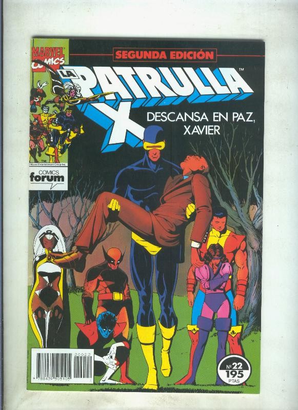 La Patrulla X volumen 1 segunda edicion numero 22 (numerado 1 en trasera)