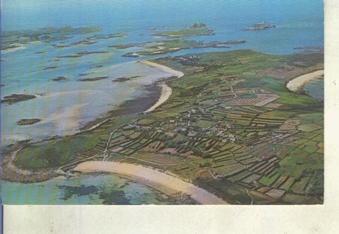 Postal 014756: Vista aera de St.Martins Scilly, Inglaterra