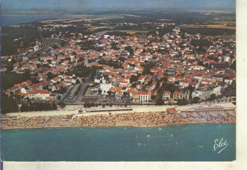 Postal 014762: Vistas aerea de Fouras, Francia