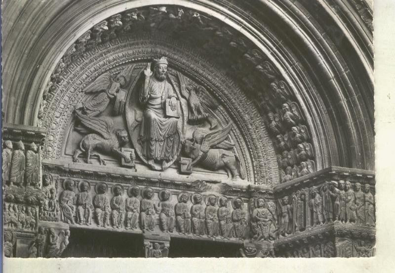 Postal 014768: Portal de la catedral St.Trophime de Arles, Francia