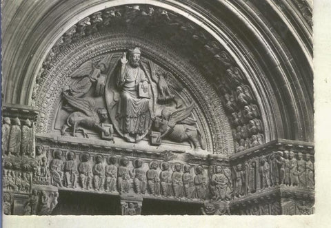 Postal 014768: Portal de la catedral St.Trophime de Arles, Francia