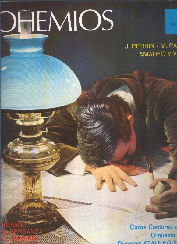 Disco LP: Bohemios de J.Perrin, M.Palacios y Amadeo vives