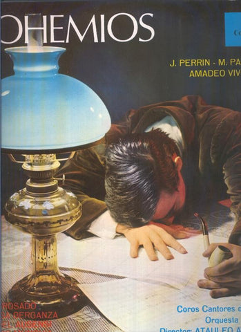 Disco LP: Bohemios de J.Perrin, M.Palacios y Amadeo vives