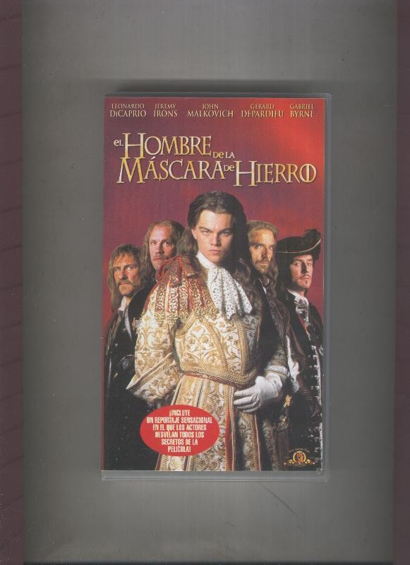 Video VHS: El hombre de la mascara de hierro (Leonardo DiCaprio)