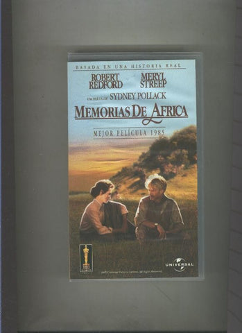 Video VHS: Memorias de Africa (Robert Redford-Meryl Streep)