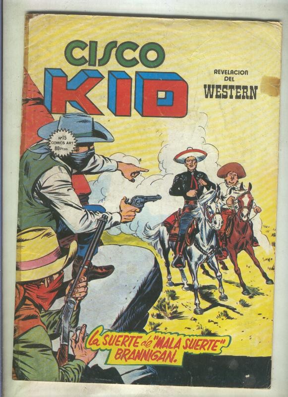 Cisco Kid numero 15 (numerado 2 en trasera)