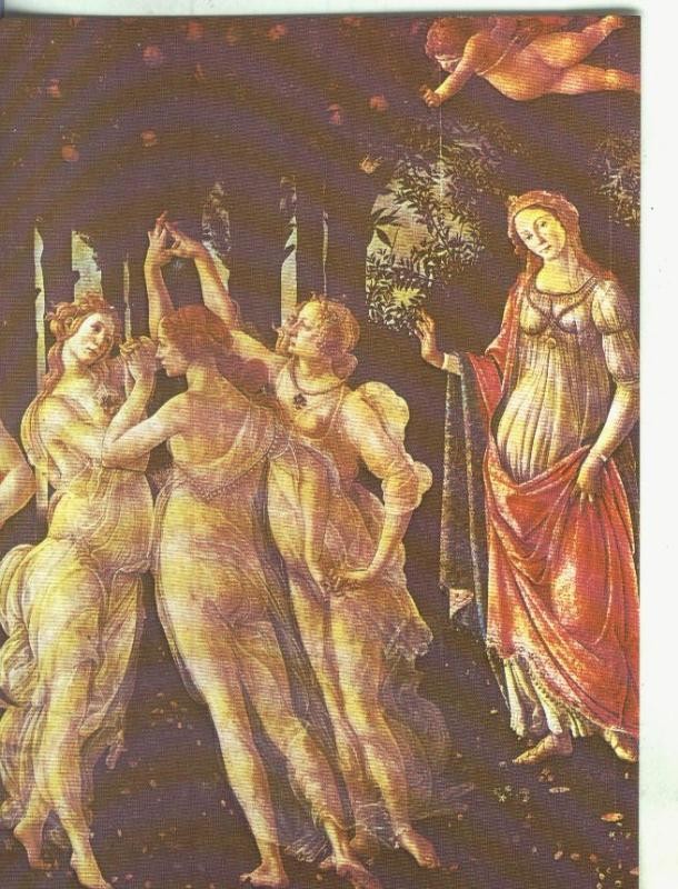 Postal 000798: Arte Renacimiento: Alegoria de la primavera de Boticelli