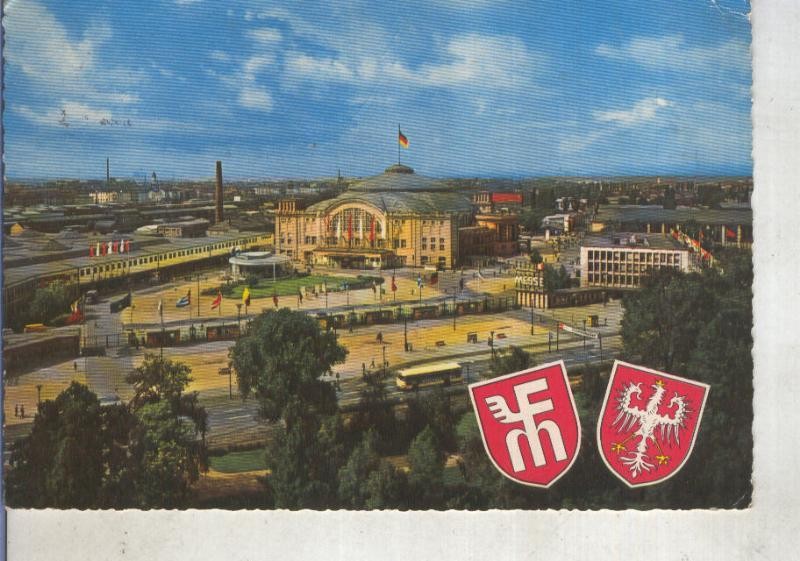 Postal 014773: Estacion de tren de Franfkurt, alemania
