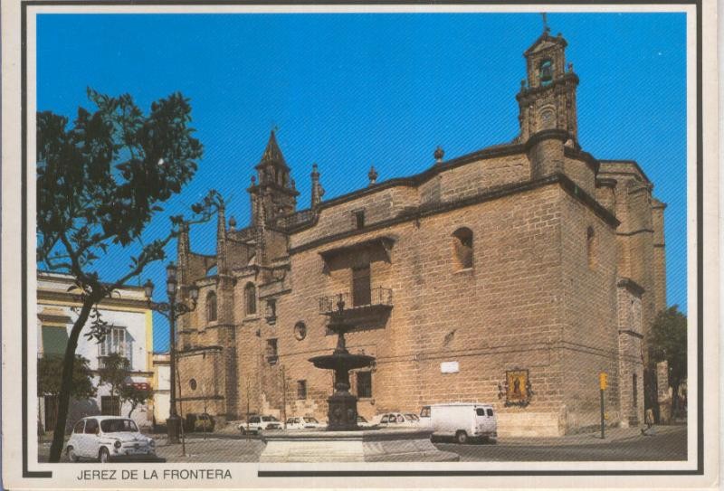 Postal 014794: Plaza e iglesia de Santiago en Jerez de la Frontera