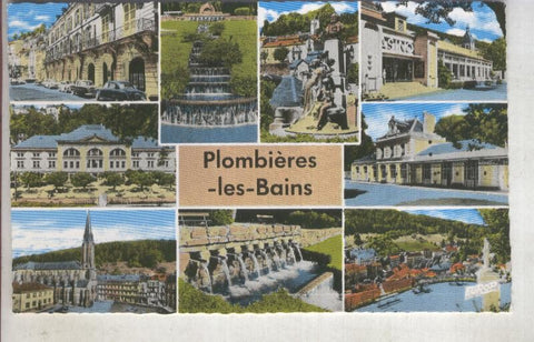Postal 014797: vistas varias de Plombieres-les-Bains
