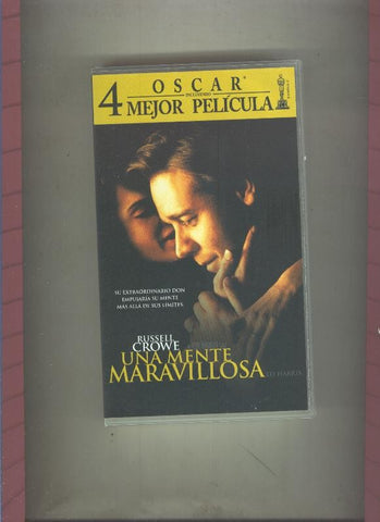 Video VHS: Una mente maravillosa (Russell Crowe)