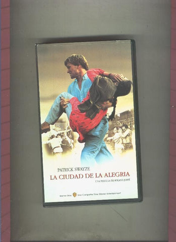 Video VHS: La ciudad de la alegria (Patrick Swayze)