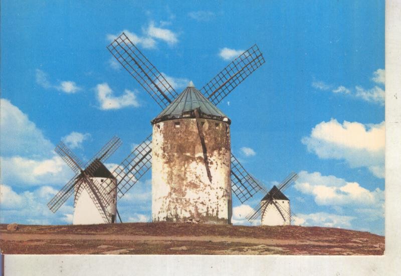 Postal 014911: Molinos de viento de la mancha,