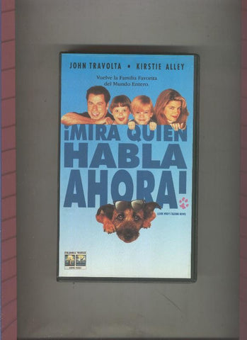 Video VHS: Mira quien habla ahora (John Travolta-Kirstie Alley)