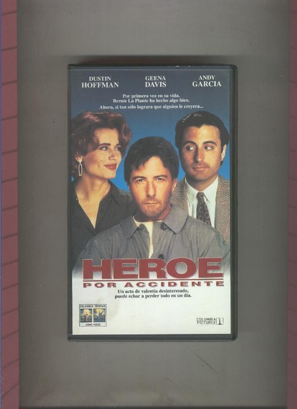 Video VHS: Heroe por accidente (Dustin Hoffman-Andy Garcia)