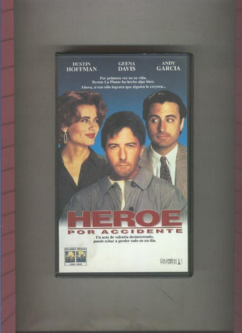 Video VHS: Heroe por accidente (Dustin Hoffman-Andy Garcia)