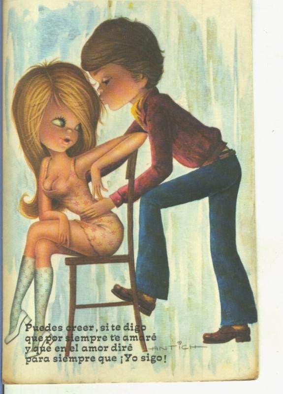 Postal 014981: Dibujo infantil ilustrado por Antich