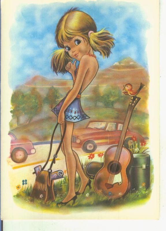 Postal 014989: Dibujo infantil ilustrado por ?
