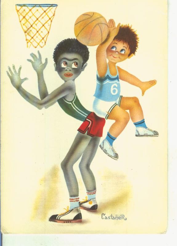 Postal 014996: Dibujo infantil ilustrado por Castañer