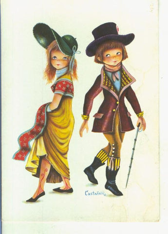 Postal 014997: Dibujo infantil ilustrado por Castañer