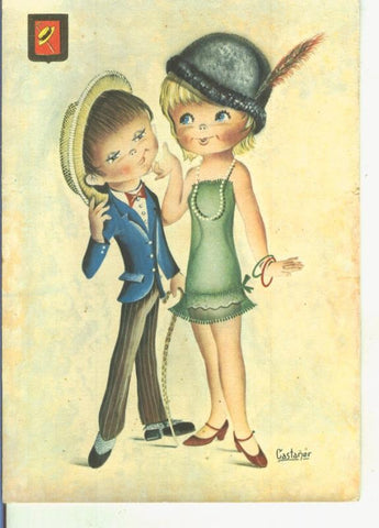 Postal 014999: Dibujo infantil ilustrado por Castañer