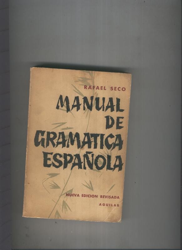 Manual de gramatica española