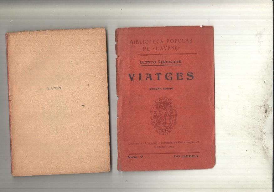 Biblioteca Popular de L'Avenç numero 07: : Viatges de Jacinto Verdaguer