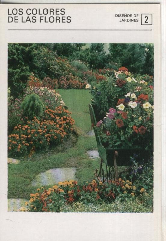 Postal 000535: Ficha Jardineria numero 02: Los colores de las flores