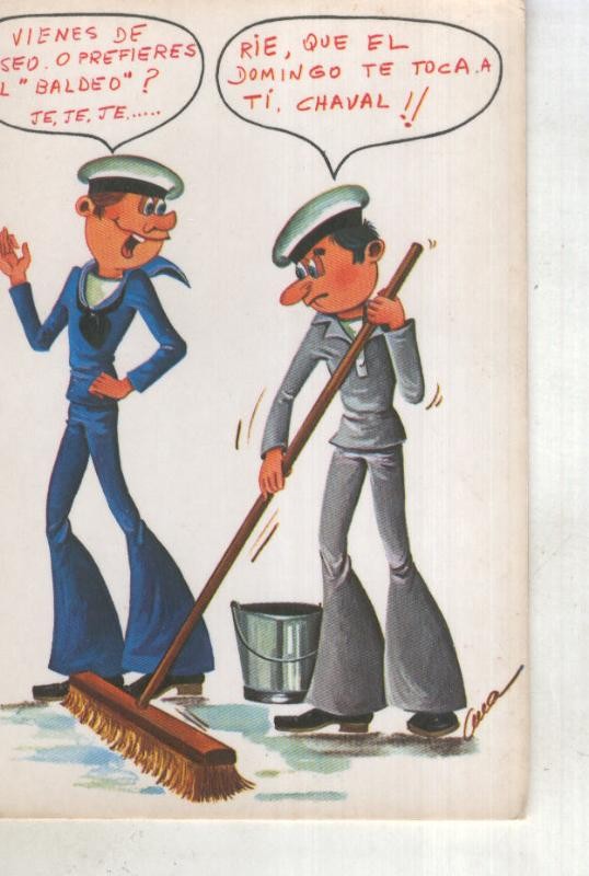 Postal 015057: Marineros, ilustracion de Cmea ?