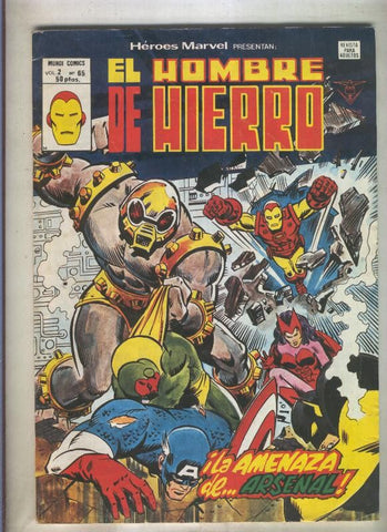 Heroes Marvel volumen 2 numero 65: El Hombre de Hierro (numerado 2 en trasera)