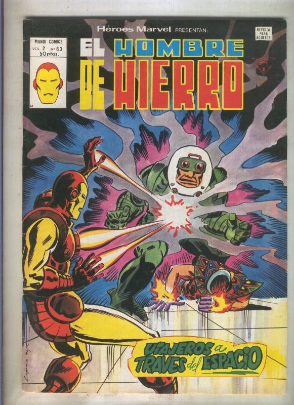 Heroes Marvel volumen 2 numero 63: El Hombre de Hierro (numerado 2 en trasera)