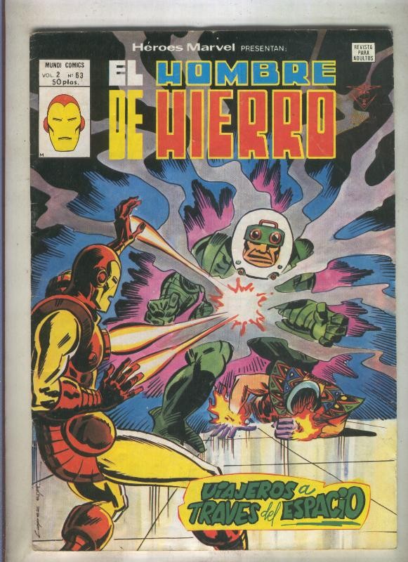 Heroes Marvel volumen 2 numero 63: El Hombre de Hierro (numerado 3 en trasera)