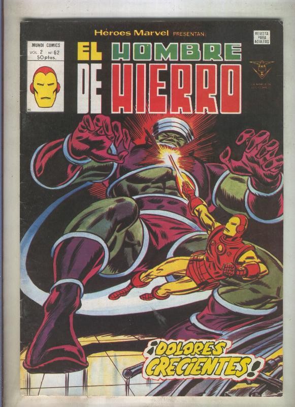 Heroes Marvel volumen 2 numero 62: El Hombre de Hierro (numerado 5 en trasera)