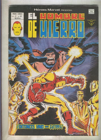 Heroes Marvel volumen 2 numero 61: El Hombre de Hierro (numerado 2 en trasera)