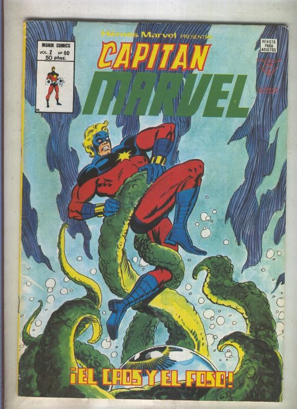 Heroes Marvel volumen 2 numero 60: Capitan Marvel (numerado 1 en trasera)